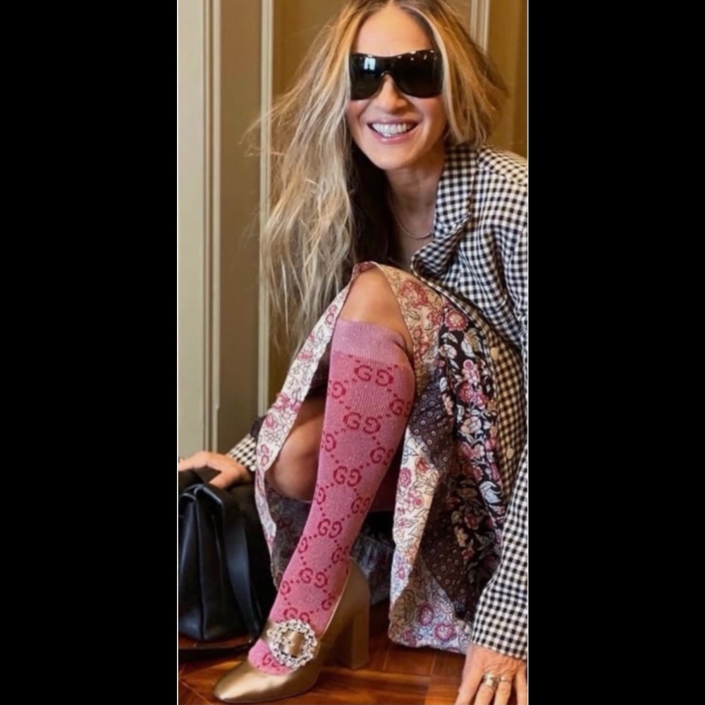 Inspired pink socks NWT
